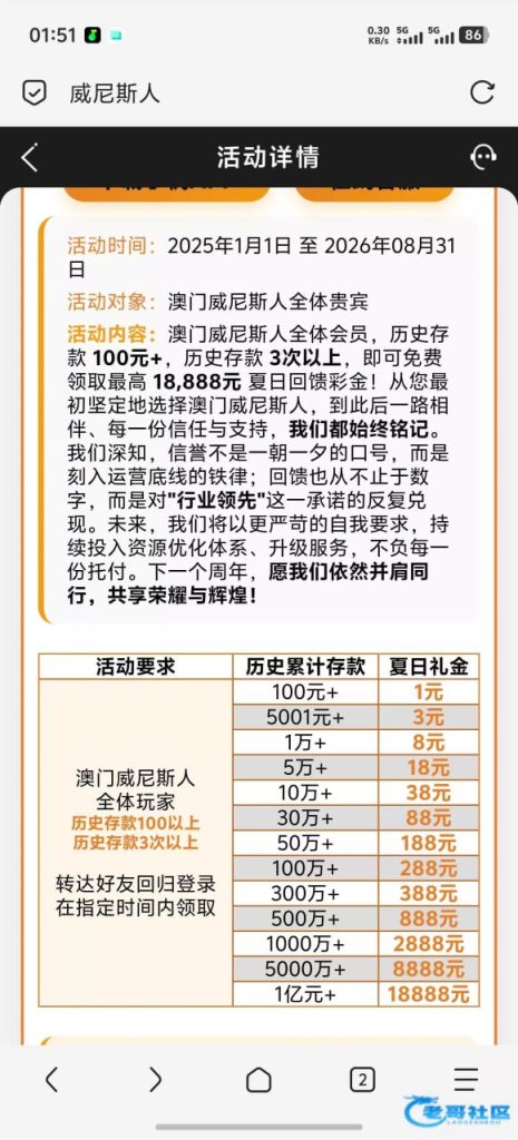 【威尼斯001】历史存款回馈-白菜网社区