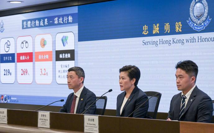 香港警方开展大规模反诈专项行动，一共拘捕269人，涉案总金额高达3.2亿港元-白菜网社区